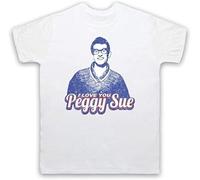 Buddy Holly Peggy Sue Rock and Roll T-Shirt Mens Tee Manches Courtes(Medium)