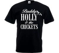 Buddy Holly The Crickets T-Shirt Rock N Roll Legend Rockabilly Peggy Sue Colour4 Hemden(Small)