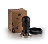 Buddy´s Bar - Barista Edition - Tampon à café de qualité supérieure - Diamètre de la Base : 53 mm - Hauteur : 10 cm - en Acier Inoxydable - pour Porte-Filtre de 53 mm - avec Tapis en Silicone