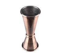 Buddy 's Bar - Mesure à cocktails double 2,5 cl / 5 cl, mesure de qualité supérieure, qualité alimentaire, Jigger pour mesurer les ingrédients pour cocktails Kupfer Antik