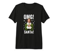 Buddy The Elf PAPL3148 Citation du Père Noël OMG T-Shirt Haut de Gamme