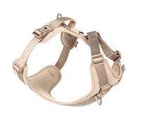 BuddyArmor Harnais pour chien toutes saisons anti-traction réfléchissant avec étiquette de code QR - Rembourré et réglable - Pour chiens de petite, moyenne et grande taille (terre super réfléchissante