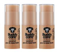 Buddycare Baume pour pattes et nez de chien - La noix de coco protège et répare les peaux sèches, craquelées et gercées | Végétalien et sans cruauté envers les animaux, hydrate et nourrit | Accessoire