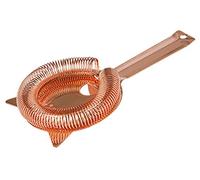 Buddy's Bar - passoire de bar, passoire Hawthorne, passoire de haute qualité convenant à tous les verres et shakers, alimentaire et polie brillante, avec ressort spiral amovible, polie cuivre