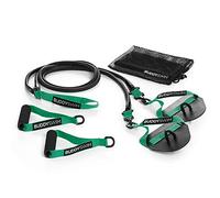 BUDDYSWIM Bandes élastiques de natation Super Stroke avec poignées et palettes interchangeables. Elastique Musculation Traction pour l'entraînement à la nage à sec. Bandes de resistance Niveau X-Light