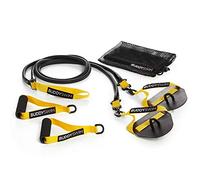 BUDDYSWIM Bandes élastiques de Natation Super Stroke avec poignées et palettes interchangeables. Elastique Musculation Traction pour l'entraînement à la nage à Sec. Bandes de Resistance Niveau Light