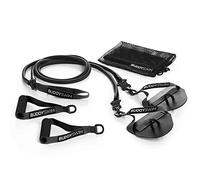 BUDDYSWIM Bandes élastiques de natation Super Stroke avec poignées et palettes interchangeables. Elastique Musculation Traction pour l'entraînement à la nage à sec. Bandes de resistance Niveau X-Heavy
