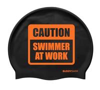 BUDDYSWIM Bonnet de Bain en Silicone pour Piscine ou Eau Libre pour Homme ou Femme. Convient aux Cheveux Longs. Résistant et Hydrodynamique, Couleur Vive pour Une Bonne Visibilité