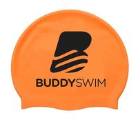 BUDDYSWIM Bonnet de Bain en Silicone pour Piscine ou Eau Libre pour Homme ou Femme. Convient aux Cheveux Longs. Résistant et Hydrodynamique, Couleur Vive pour Une Bonne Visibilité