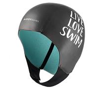 BUDDYSWIM Bonnet en Néoprène 2 mm pour la Natation en Eau Libre. Bonnet de Bain Homme et Femme en néoprène Isolant du Froid, Fermeture Facile, Surf et activités Nautiques.