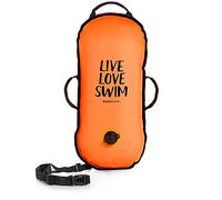 BUDDYSWIM Bouée de Natation en Eau Libre 10L pour traversées et compétitions. Finition Nylon, Ultra léger et résistant, avec poignées et Ceinture réglable