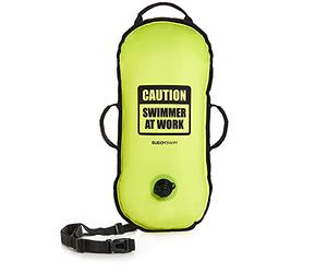 BUDDYSWIM Bouée de Natation en Eau Libre 10L pour traversées et compétitions. Finition Nylon, Ultra léger et résistant, avec poignées et Ceinture réglable