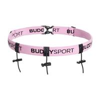BUDDYSWIM Porte Dossard Ajustable pour Le Triathlon, Le Cyclisme, la Course à Pied, Les Marathon ou d'autres Sports. Ceinture Running Homme et Femme. Entièrement Ajustable et Fonctionnel. Rose
