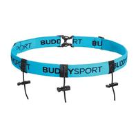 BUDDYSWIM Porte Dossard Ajustable pour Le Triathlon, Le Cyclisme, la Course à Pied, Les Marathon ou d'autres Sports. Ceinture Running Homme et Femme. Entièrement Ajustable et Fonctionnel. Bleu