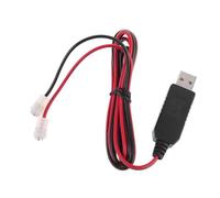 budebuse 1 batterie 7 V 18650 26650 5 USB vers 4 2 câble d'alimentation magnétique pour ventilateur haut-parleur lampe de poche LED jouet à plumes bâton de chat jouet avec cloches pour chats