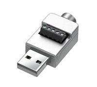 budebuse Bloc de bornier USB 2.0 - Module de connexion sans soudure - Remplacement de vis sans soudure - Boîtier en métal