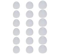 budebuse Bouchons d'oreille de rechange pour écouteurs intra-auriculaires 18 paires en silicone souple avec 3 trous de raccordement de 8 mm Écouteurs de rechange en silicone