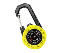 budebuse Boussole à mousqueton étanche pour l'extérieur Boussole lumineuse de haute précision Outil de guidage de direction Randonnée et camping Guide de direction portable Sports de plein air