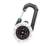 budebuse Boussole à mousqueton étanche pour l'extérieur Boussole lumineuse de haute précision Outil de guidage de direction Randonnée et camping Guide de direction portable Sports de plein air