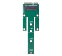 budebuse Convertisseur M.2 SSD vers fiche MSATA mâle MSATA pour convertir l'adaptateur de carte pour appareil de stockage SSD M.2 2230 2242 2260 2280