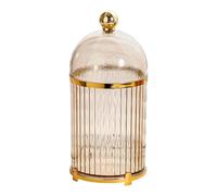 budebuse Porte-fourchette à dessert avec couvercle Vaisselle Tasse de rangement Ustensiles élégants Organisateur pour salon et salle à manger Décoration Bocal de conservation décoratif