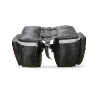 budebuse Sacoche de porte-bagages arrière double face pour vélo de course - Grande capacité - Pour les trajets alimentaires - Voyage - Porte-bagages - Sac de coffre