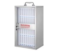 budebuse Support de téléphone mural robuste en acier inoxydable avec serrure pour la sécurité des objets individuels dans les bureaux environnement d'entreprise