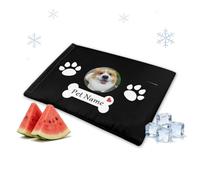 Budelym Tapis Rafraîchissant Personnalisé pour Chiens et Chats, Coussin Rafraîchissant Lavable, Durable, Pet Cooling Mat - Coussinets de Gel glacé Non Toxiques pour la Maison et Les Voyages