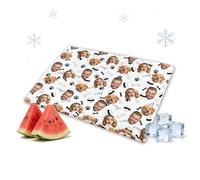 Budelym Tapis Rafraîchissant Personnalisé pour Chiens et Chats, Coussin Rafraîchissant Lavable, Durable, Pet Cooling Mat - Coussinets de Gel glacé Non Toxiques pour la Maison et Les Voyages