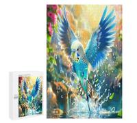 Budgerigar Bu Heureux Puzzs 1000 Pièces Vision 3DChalnge Divertissant Créatif pour Famil Relaxation & Art Décoration Morne 1000 PCS