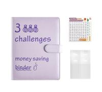 Budget Binder - Money Savings Book Set, PU Leather Money Organizer With 100 Cash Envelope, Savings Binder Organizer, Moneys Saving Wallet, Saving Binders Cash Organizers Travel Diary Offices