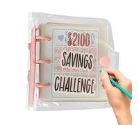 Budget Binder with $2100 Cash Challenge Envelopes, Money-Saving Organizer for Girls, Women, Teens, and Students; Portable Expense Planner for Home, School, and Financial Goal Management