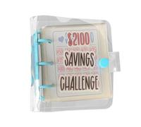 Budget Binder with $2100 Cash Challenge Envelopes, Money-Saving Organizer for Girls, Women, Teens, and Students; Portable Expense Planner for Home, School, and Financial Goal Management