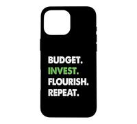 Budget Investir S'épanouir Répéter Le redressement Financier Coque pour iPhone 16 Pro Max