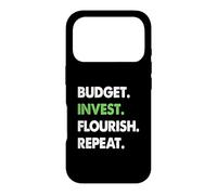 Budget Investir S'épanouir Répéter Le redressement Financier Coque pour iPhone 17 Pro