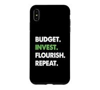 Budget Investir S'épanouir Répéter Le redressement Financier Coque pour iPhone XS Max