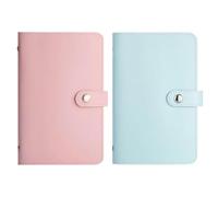 Budget Planner Binder - PU Leather Cash Budgeting Planner, 7.24x4.65 inches Binder for Women Men Adults Kids Students Office Home School Traveling Expense Tracker Organizer