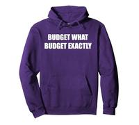 Budget Quel Budget exactement Sweat à Capuche, Unisexe pour Adultes, Violet, L