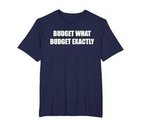 Budget Quel Budget exactement T-Shirt, Homme Grandes Tailles, Bleu Marine, 4X Tall