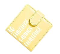 Budget Savings Book, 30 Envelope Cash Organizer Binder, Pu Waterproof Money Saving Challenge Planner Magnetic Buckle Finance Tracker Portable Budget Binder for Office School Travel Home Use