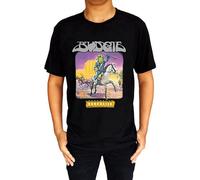 Budgie Bandolier Rock Metal Band Logo Men's T Shirt Crew Neck Unisex Short Sleeve T-Shirt XL