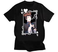 budianDR3Ww5 Black Butler Sebastian Cartoon Manga Graphic Tshirts Cotton Otaku Kuroshitsuji Toboso Yana T Shirt (4) Black 3XL