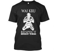 budianDR3Ww5 Wai Kru Ceremony Respect Muay Thai T Shirt New 100% Cotton Short Sleeve O-Neck T-Shirt Casual Mens Top Black XL