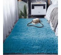 BUDINGHY Grand Tapis de Salon 140 x 250 cm Dessous Antidérapant Moquette Chambre Soft Style Moderne pour Salon, Chambre, Cuisine et d'enfant, Bleu