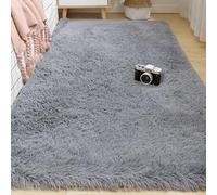 BUDINGHY Grand Tapis Salon 270 x 290 cm Dessous Antidérapant Salon Longs Tapis Lavable Design Monochrome Moderne pour Canapé Natte, Chambres d'enfant, Gris Clair
