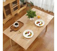 BUDINGHY Nappe Transparente 110 x 200 cm Transparent Nappe de Protection de Table Transparente Facile à Nettoyer pour La Maison et La Cuisine, Couleur Transparente