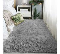 BUDINGHY Tapis de Salon Shaggy Ultra Doux 280 x 330 cm Lavable en Machine Epais Tapis de Chambre Shaggy Lavable Moderne Élégant Facile à Entretenir pour Chambre à Coucher, Salon, Gris Clair