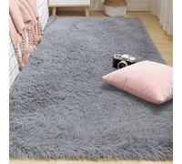 BUDINGHY Tapis de Salon Shaggy Ultra Doux 300 x 390 cm Lavable en Machine Tapis Moderne Salon Lavable Design Monochrome Moderne pour Chambre Filles Enfants, Gris Clair