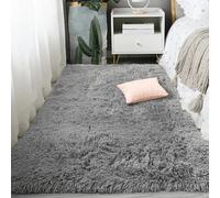 BUDINGHY Tapis Salon 110 x 320 cm Moelleux et Moderne Doux Moelleux Moderne Grand Tapis Lavable, pour Chambre avec Dessous Antidérapant, Gris Clair