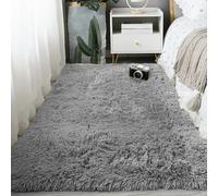BUDINGHY Tapis Salon Shaggy 280 x 330 cm Doux Moelleux Epais Tapis de Chambre Shaggy Lavable, Moelleux, Moderne pour Chambre à Coucher, Salon, Gris Clair